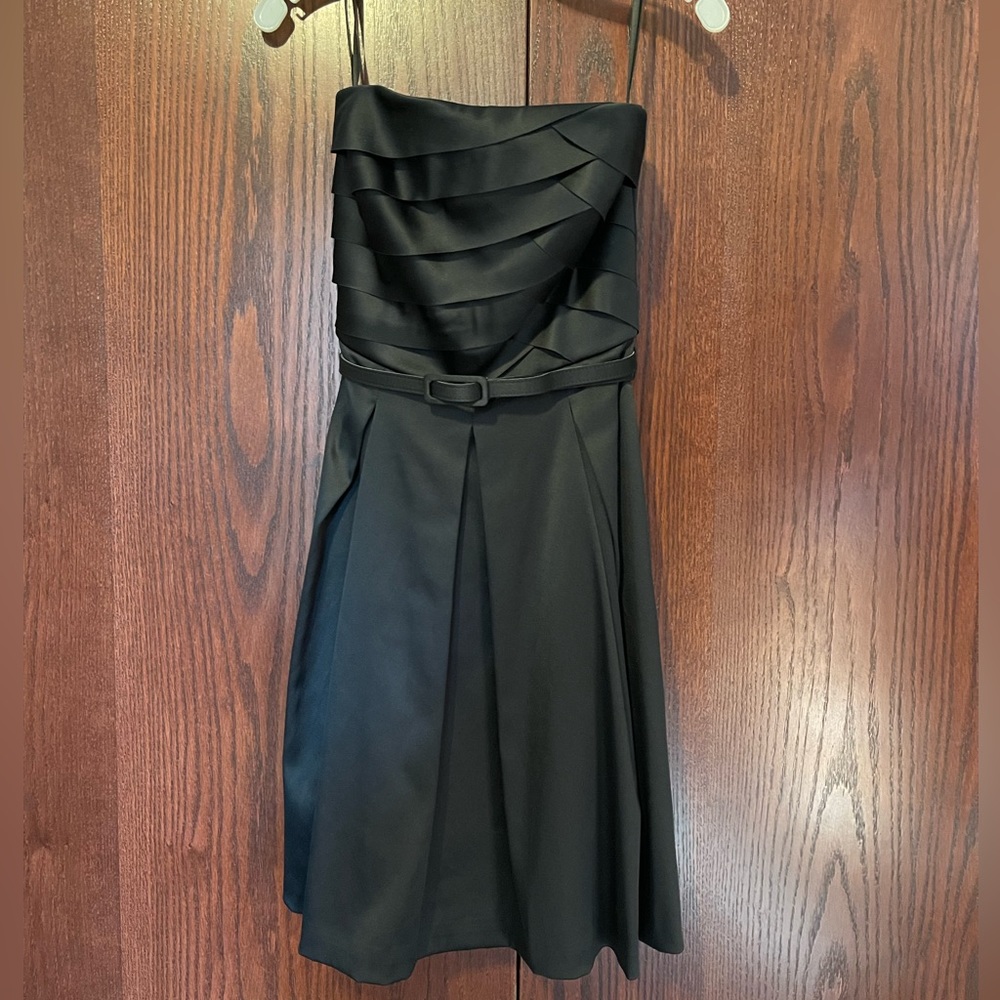 Black strapless WHBM cocktail dress